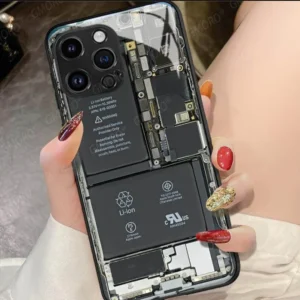 📱Circuit Board Glass Phone Case