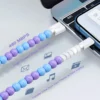 2-In-1 USB To Type-C ＆ Lighting Beaded Charger Cord - Image 7