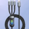 💥Limited time 49% off🔥⚡Transparent Luminous 3-in-1 Super Fast Charging Cable - Image 3