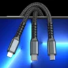 💥Limited time 49% off🔥⚡Transparent Luminous 3-in-1 Super Fast Charging Cable - Image 10