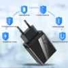 💖Fast multi-port charging for mobile phones✨Mobile phone charging socket with digital display - Image 9